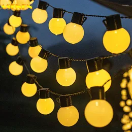Saiten Fee Garten Dekoration Im Freien Wasserdichte Led Globen String Girlande Lichter USB/EU/US Stecker Kette Licht Für hochzeit Camping