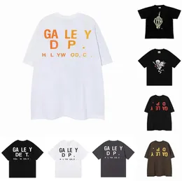 Горячие продажи мужские футболки Дизайнерские галереи депрессии рубашка Алфавит Принт