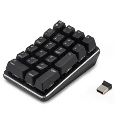 Smart 21 Key USB 24G Wireless Mechanical Numeric KeyPad f￶r NoteBookDesktopFinancial Accounting Wireless Keypad Input Digital K8874012