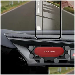 CAR DVR Outros acess￳rios de interiores Suporte de telefone celular para montagem de carro On Air Outlet 12Max Pro XS Max Smartphone Drop Drop Mob Dhqzr