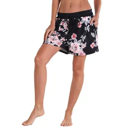 Женские шорты с цветочным принтом повседневное пляжное серфинг фитнес открытый спорт спорт летний винтажный ежедневный ежедневный панталон Corto Mujer Verano 5