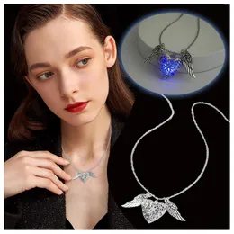 Chains Creative Love Luminous Wing Angel Fashion Necklace Necklaces & Pendants Simple Cross