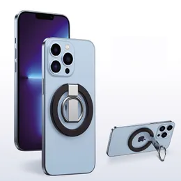 Universal magnetiska metallringhållare Fäster Magsafe Spänne Sugfäste Sticker Magnet Biltelefon Hållare för iPhone 15 14 13 12 11 Samsung Xiaomi
