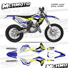 Auto Dvr Moto Adesivi Mchmfg Decal Per Sherco Se Sef Ser 125 250 300 450 2021 Carenatura Adesivo Grafica Drop Delivery Cellulari Mot Dhcb3