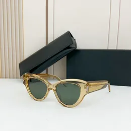 506 Óculos de sol de olho de gato verde amarelo 506 para mulheres tonalidades designers de óculos de sol UV400 com caixa