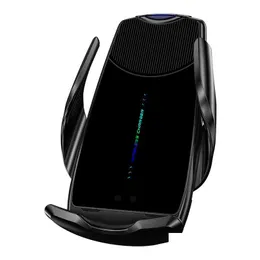 Car DVR Car Charger C2 Qi Wireless Mount Infrared Sense Clam Fast Holder للهاتف Huawei Smart Drop Droplies Hopiles Motorcycles Elec Dhqax