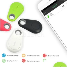 Car Dvr Car Gps Accessories Antilost Mini Smart Tag Bluetooth Tracker Wireless Alarm Child Bag Wallet Key Finder Locator Lost Remind Dhafr