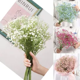 Dekoratif çiçekler ev dekor düğün malzemeleri 64cm sahte çiçek ölümsüz yapay çipsophila bebeğin nefesi