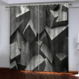 Curtain & Drapes Custom 2023 3D Stereoscopic Cortinas Curtains Window For Living Room Blackout In The Bedroom