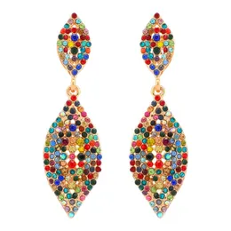 Dangle Earrings & Chandelier Ztech Oval Leaves Shape Full Crystal Luxury For Women Designer Jewelry Statement Accessories High-QualityDangle