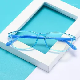 Sunglasses 2023 Fashion Children Blue Light Proof Glasses Boys And Girls Flat Silicone Goggles Soft Comfortable Frame