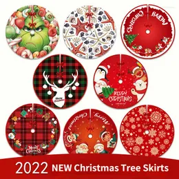 Рождественские украшения 2023 Веселые украшения деревьевые юбки Elk Sant