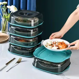 Other Kitchen Tools Stackable Multi Layer Heat Preservation Vegetable Cover Leftover Food Storage Box Dust-proof Insulation Container 230217