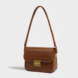 Borse a tracolla Borsa quadrata piccola con fibbia a farfalla Sotto le ascelle Nuovo stile Donna Versatile Texture Spalla Messenger