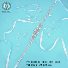 Fusciacche da sposa (1 pezzo) Cintura da sposa con strass Cintura in oro con diamanti Cintura in cristallo per accessori WDD1066