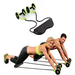 عجلة مزدوجة عجلة طاقة البطن AB Roller Gym Muscle Exercise Equipman