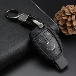 بالنسبة إلى Mercedes-Benz Car Car Key Case fob for Mercedes a c e s class gla cla glc glc gle cls slk amg e260l c200l-keych269w eavy