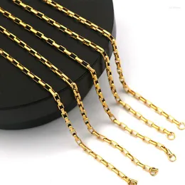 Ketten Edelstahl Unisex Design Kette Halskette Gold Farbe Große Anch Schmuck Für Frauen Männer