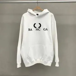 Męskie bluzy bluzy Hip Hop Designer Balciga Hoodies Wysoka wersja jesienna zima nowe małe bb druk z kapturem z kapturem ins fashion para sweter Z230726