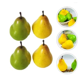 Brincos dangledas de fruta artificial Peares Faux FruitsDecoration Props grande estatueta Vida PO Modelo Ajuda ensinando estátueyellow