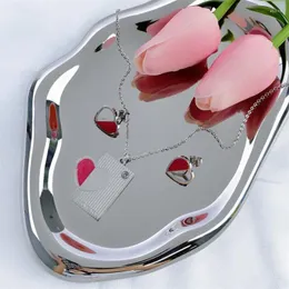 Halskette Ohrringe Set Shangjie Jewelry Heart Ohrring Promotion dreiteils Hochzeit Abendessen Edelstahl Stahl