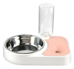 موزع مياه مياه Pet Automatic Cat Cat Drick Drink Phick تغذية لوازم السقي لأطباق الفولاذ المقاوم للصدأ الأطباق المغذيات 9274783