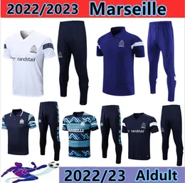 ALEXIS 2022-2023 Marseilles Trascksuit 남자와 어린이 세트 축구 축구 훈련복 22/23 POLO OM SUBETEMENT MAILLOT FOOT CHANDAL 88