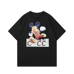 メンズTシャツデザイナー漫画パターンプリントスタイリストカジュアルサマー通気性衣服男性女性服カップ