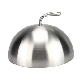 Outras ferramentas de cozinha 20/24/26/28cm de aço inoxidável tampa de bife Teppanyaki Dome tampa da tampa redonda de óleo de óleo Começa cozinha 230217