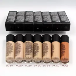 base maquiagem cobertura total 35ml primer hidratante FPS 15 Contour Cosméticos líquidos 9 cores Make Up Woman Foundations versão mais alta.