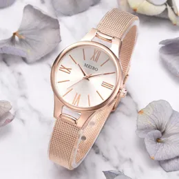 Нарученные часы Женщины смотрят, что Bayan Kol Saati Fashion Rose Gold Silver Ladies смотрит на часы Saat Relogio Zegarek Damski