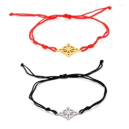 Bracelets de charme Bruxa Pingente Bracelete Bruxaria Lua Deusa Mulheres Aço Pentagrama Cadeia Wiccan Jóias