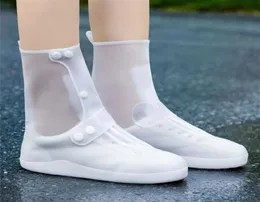 حذاء المطر الأبيض يغطي الرجال حماية النساء العالي أعلى نساء قابلة لإعادة الاستخدام 039S غطاء قدم مقاوم للماء 2204273150291