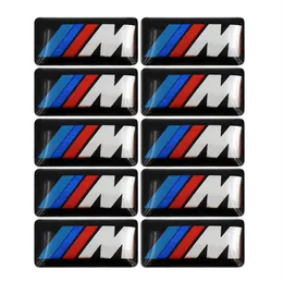 100PCS TEC Sport Wheel Badge 3D Emblem Sticker Logo Logo for BMW M Series M1 M3 M5 M6 X1 X3 X5 X6 E34 E36 E6 CAR Loting Sticker1843