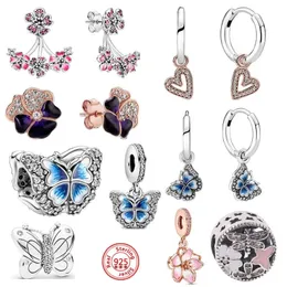 Echt 925 Sterling Silber Farbe Daisy Rose Blume Garten Charms für Weibliche Schmuck Zubehör Fit Original 3mm Armband