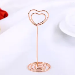 Party Decoration Holder Table Holders Po Place Stand Number Name Clip Picture Menu Clips Memo Wedding Heart Paper Note Sign Shaped Shape