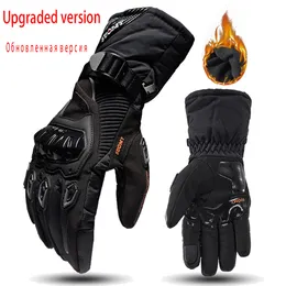 Cykelhandskar Motorcykelhandskar Vindtäta vattentäta Guantes Moto Men Motorcykel Ridinghandskar Touch Screen Moto Motocross Gloves Winter 230220