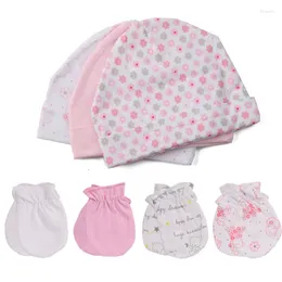 Hüte Super Baumwolle Baby Capshats Säugling Jungen Mädchen Handschuhe Kleinkind Kleidung Set Zubehör Born Pography