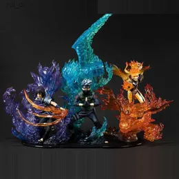 Nowe anime Naruto shippuden Uzumaki Naruto Uchiha Sasuke Hatake Kakashi PVC Figura kolekcjonerska Modelowa zabawka dla dzieci Prezent Q0522 274i