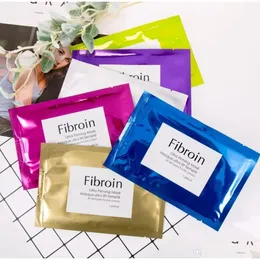 Andra hudv￥rdsverktyg Nytt fibroin Silkmask Vatten Hydrerande fuktgivande oljekontroll Kollagen ansiktsbiologiska kosmetiska ansiktsmasker DHLCR