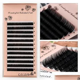 Ложные ресники Sishangpin Поддельные отдельные ресницы C D Curl Black Golume Расширение расходные материалы.