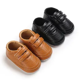 Kids Baby Boys Shoes First Walker Boys Girls PU Material Shoes Baby Fashion Non-slip Shoes For 0-18M