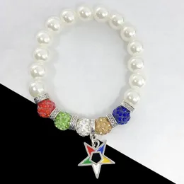 Strand Greek Sorority Elastic T30 Daughters Of Isis Doi Oes Sister Order The Eastern Star Charm Bracelet Jewelry