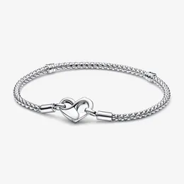 Charm Bracelets 100% 925 Sterling Silver Moments Studded Chain Bracelet Fit Authentic European Dangle Charm For Women Fashion Wedding Jewelry