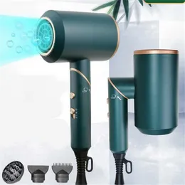 Electric Hair Dryer New Professional Foldable Handle Green Hair Dryer High Power Styling Tools Blow Dryer Hot Cold Wind Hair Dryer Dropshipping 20# J230220