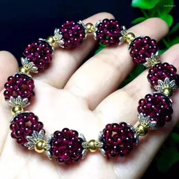 Braccialetto naturale braccialetto naturale donne tessute a mano 3 mm braccialetti di braccialetti regalo per pulseras mujer