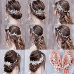 Hochzeits-Haarschmuck, luxuriöse Blumen-Stirnbänder, Tiaras, Hochzeits-Haarschmuck für Frauen, Braut-Haarschmuck, Braut-Stirnband, Kopfschmuck, Party-Haarband 230217