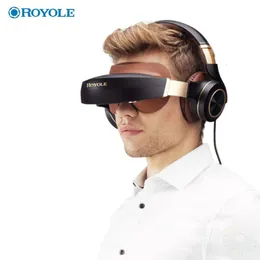 Smart Glasses Royole Moon alla i en privat biograf VR -headset Hifi hörlurar Moon 3D Mobil Cinema 3D IMAX HD VR Virtual Reality Glasses 230220