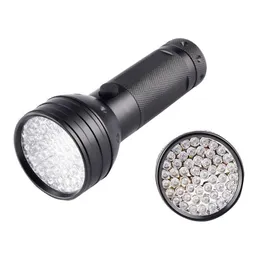 UV Torches 51 LED Portable Lighting 395nm PET URINE STAIN FLUORESCENT PENGAR S￤ng Buggar Mineraler L￤ckor detektor etc. 3 AA -batterier ing￥r inte usalight