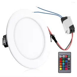 Plafoniere Lampada 9 LED Telecomando RGB Light Strumento di illuminazione per interni per ufficio